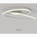 MIRODEMI® Pully | white Curved Acrylic LED Ceiling Light on 