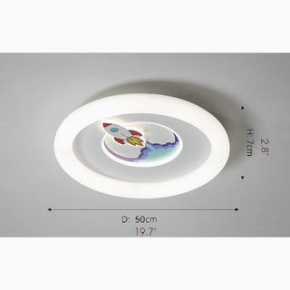 MIRODEMI® Renens | Cosmic LED Ceiling Light for kids room sizes