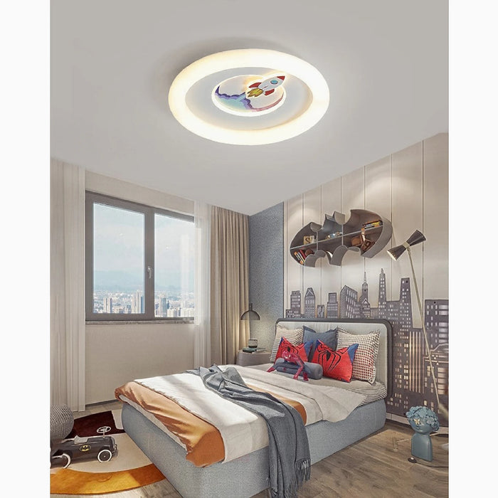 MIRODEMI® Renens | space ship LED Ceiling Light for kids room