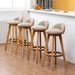 MIRODEMI® Retro-Styled Rotating High Bar Stool Made of Solid Wood image | luxury furniture | luxury bar stools | wooden stools