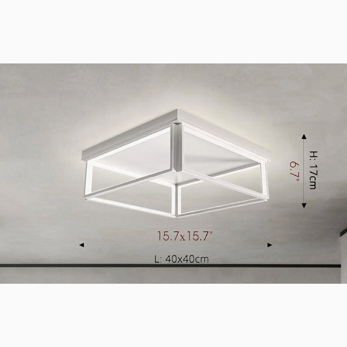 MIRODEMI® Rheinfelden | white Style LED Ceiling Light