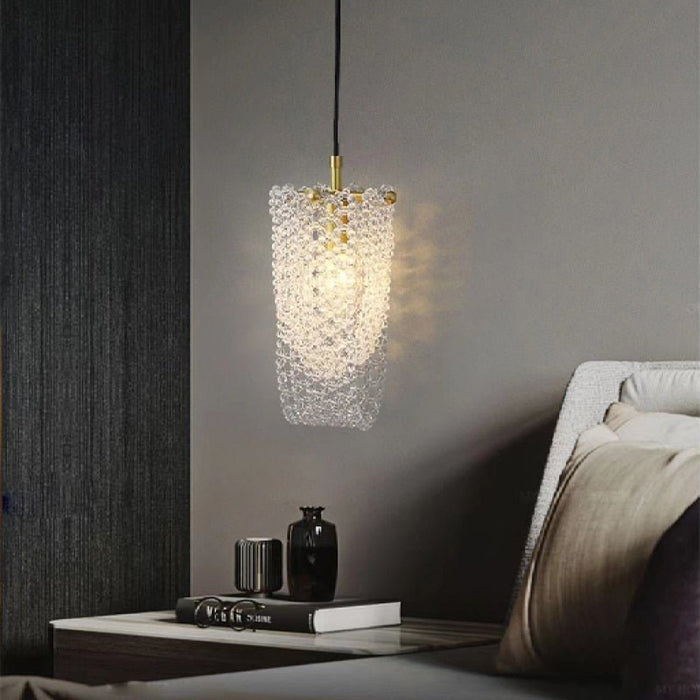 MIRODEMI Rialto Luminous Crystal Pendant Light For Bedroom