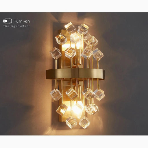 MIRODEMI Rigaud crystal wall sconce