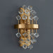 MIRODEMI Rigaud golden crystal wall sconce