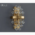 MIRODEMI Rigaud crystal cube wall sconce