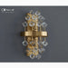 MIRODEMI Rigaud crystal cube wall sconce