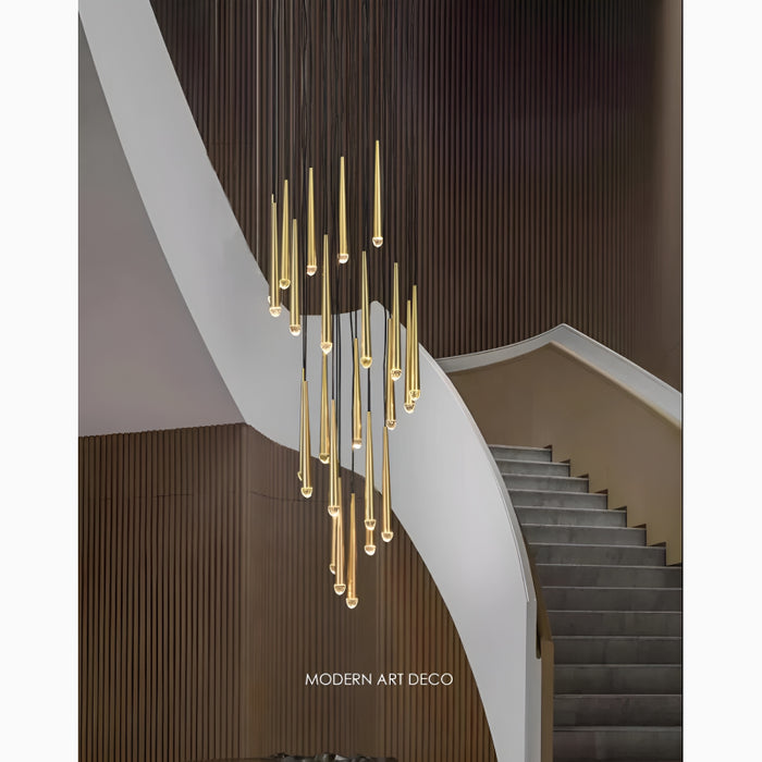 MIRODEMI® Rimplas | Stylish Minimalistic Long Ceiling Chandelier