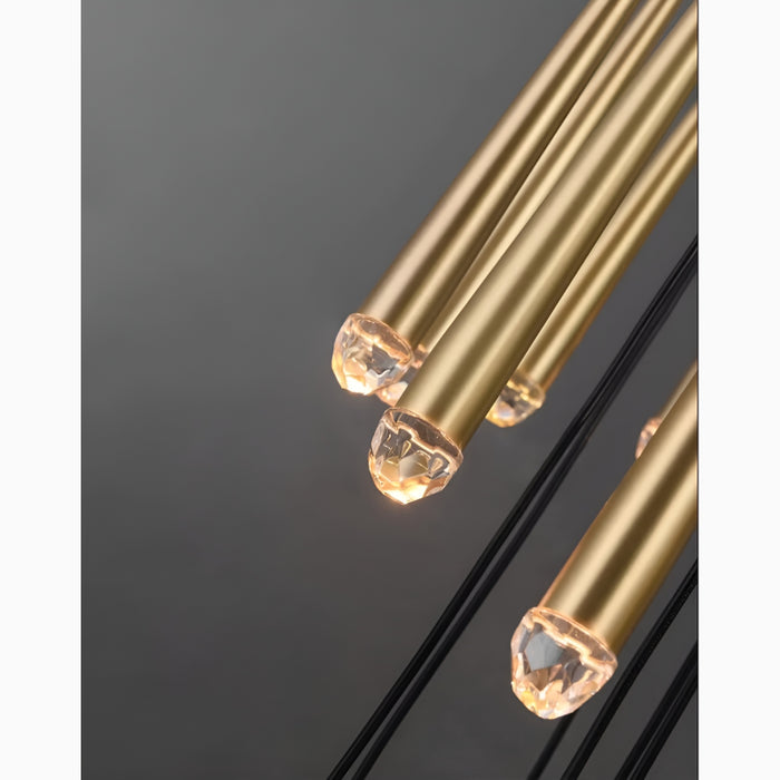 MIRODEMI® Rimplas | Stylish Minimalistic Long Ceiling Chandelier