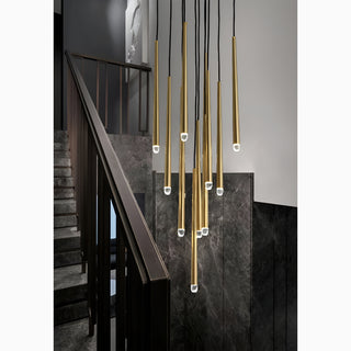 MIRODEMI® Rimplas | Stylish Minimalistic Long Ceiling Chandelier