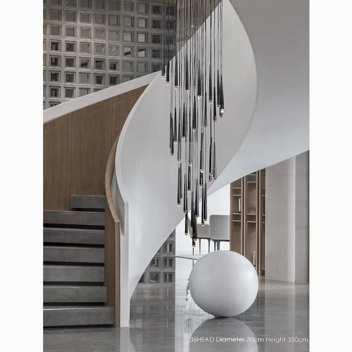 MIRODEMI® Rimplas | Stylish Minimalistic Long Ceiling Chandelier