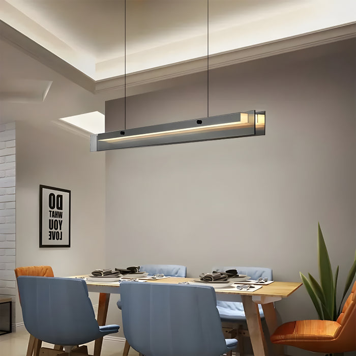 MIRODEMI® Risch | Modern Black Stainless Steel Rectangle Chandelier