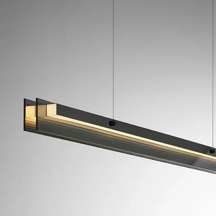 MIRODEMI® Risch | Modern Black Stainless Steel Rectangle Chandelier