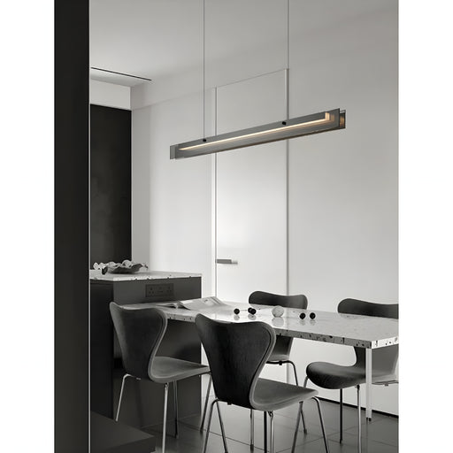 MIRODEMI® Risch | Modern Black Stainless Steel Rectangle Chandelier