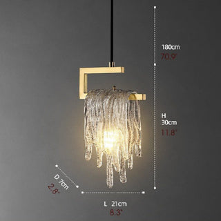 MIRODEMI Roccavignale | Perfect Luxury Crystal LED Pendant Light for Bedroom