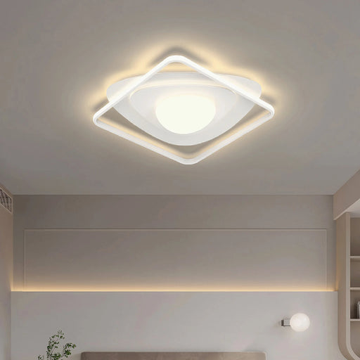 MIRODEMI® Rochefort | white Square Creative Acrylic LED Ceiling Light