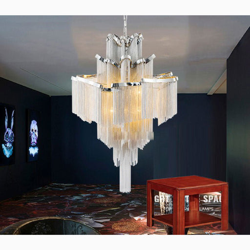 MIRODEMI® Rolle Post-modern Aluminum Chain Pendant Lamp for Living Room, Staircase Dia31.5" / Dia80.0cm