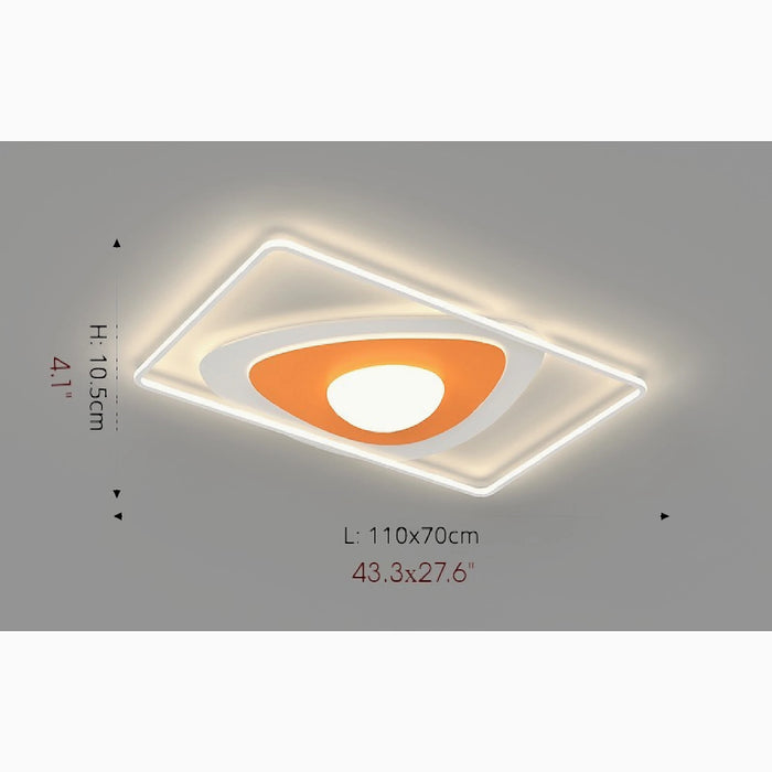 MIRODEMI® Ronse | Rectangle Creative  LED Ceiling Light