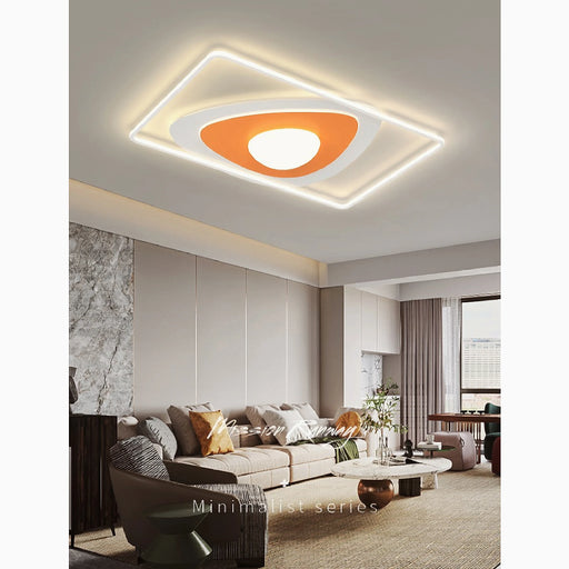 MIRODEMI® Ronse | orange Rectangle Creative Acrylic LED Ceiling Light