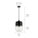 MIRODEMI® Roquebrune-Cap-Martin Loft Chandelier for Kitchen CB