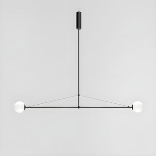 MIRODEMI Roquefort-les-Pins Minimalistic Black Pendant Light with Frosted Glass