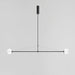MIRODEMI Roquefort-les-Pins Minimalistic Black Pendant Light with Frosted Glass