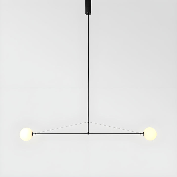 MIRODEMI Roquefort-les-Pins Minimalistic Pendant Light for Kitchen and Dining Room with Frosted White Glass