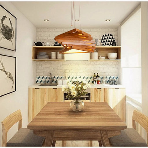 Retro Wooden LED Pendant Lighting from Mirodemi for Dining room