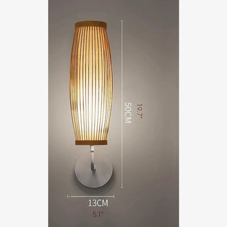 MIRODEMI® Rubí | Modern Japanese Bamboo Wall Lamp | wall light | wall sconce