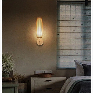 MIRODEMI® Rubí | Modern Japanese Bamboo Wall Lamp | wall light | wall sconce