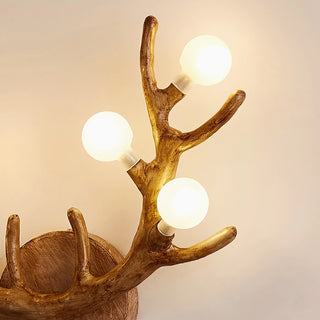 MIRODEMI® Deer Horns LED Wall Lamp with Glass Spheres for Bedroom, Living Room image | luxury lighting | deer horns lamps