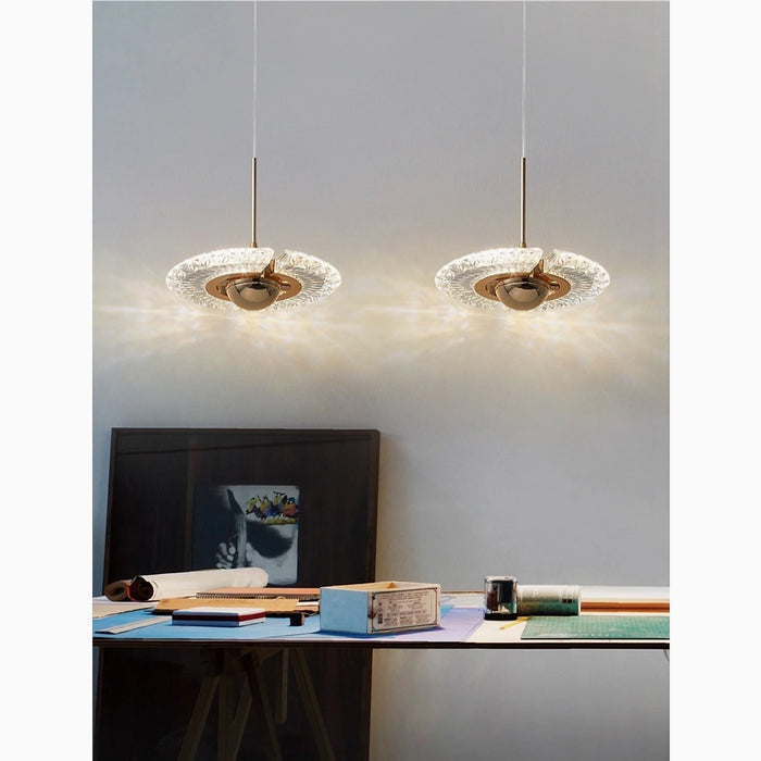 Crystal Gold Pendant Lamp from Mirodemi for Parlor