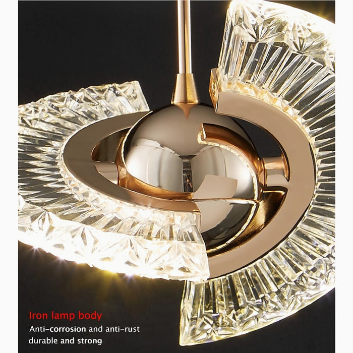 Spherical Gold LED Pendant Lamp from Mirodemi for Home Decor