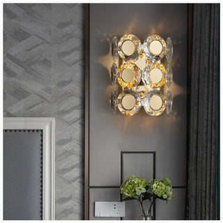 MIRODEMI® Saint-Blaise | New Gold Oval Modern Crystal Wall Lamp | wall sconce | wall light