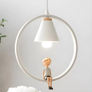 Stylish Black LED Pendant Lamp from Mirodemi for Playroom