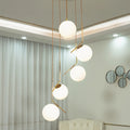 MIRODEMI Saint-Jeannet | Duplex Spiral Pendant Chandelier For Bedroom