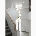 MIRODEMI Saint-Jeannet | Duplex Spiral Design Pendant Chandelier For Stairway