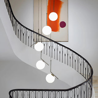 MIRODEMI Saint-Jeannet | Modern design Duplex Spiral Pendant Chandelier For Stairway