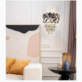 MIRODEMI® Saint-Léger | Luxury Modern Sconce With Big Crystals | wall light | wall lamp