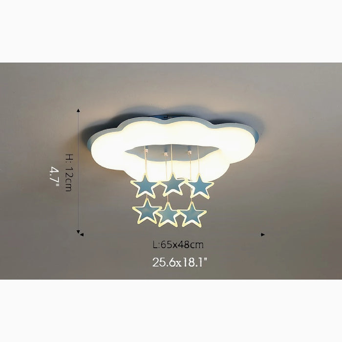 MIRODEMI® Saint-Nicolas | Creative blue LED Chandelier for kids room
