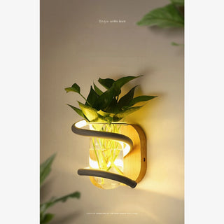 MIRODEMI® Creative Wall lamp with Decorative Plant for Bedroom, Corridor image | luxury lighting | decorative plant wall lamp