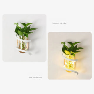 MIRODEMI® Creative Wall lamp with Decorative Plant for Bedroom, Corridor image | luxury lighting | decorative plant wall lamp