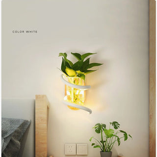 MIRODEMI® Creative Wall lamp with Decorative Plant for Bedroom, Corridor image | luxury lighting | decorative plant wall lamp