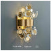 MIRODEMI® Sallagriffon | Creative Bouquet Gold Crystal Wall Sconce | wall light | wall lamp