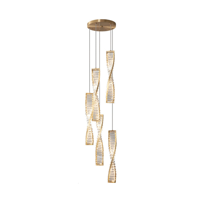 San Bartolomeo al Mare | Modern Gold Crystal Chandelier for Bedroom