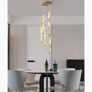 MIRODEMI® San Bartolomeo al Mare | Modern Luxury Gold Crystal Chandelier 