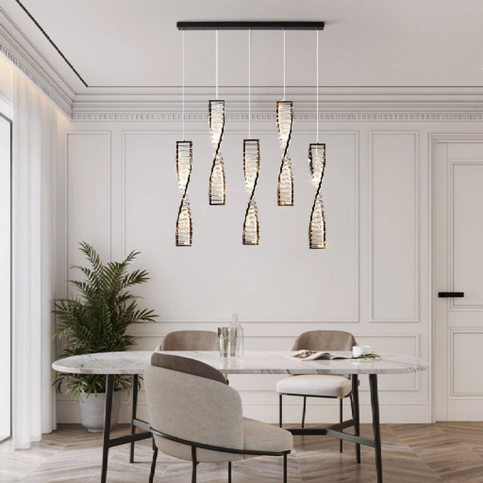 MIRODEMI® San Bartolomeo al Mare | Modern Design Gold Crystal Chandelier for Home