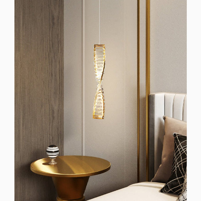 MIRODEMI® San Bartolomeo al Mare | Modern Gold Crystal Chandelier for Bedroom