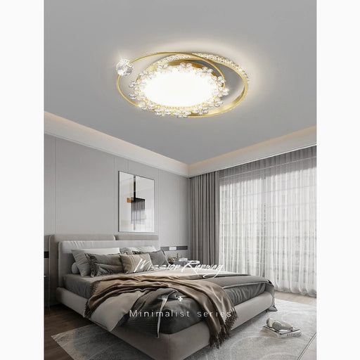 MIRODEMI® Sankt Vith | gold Luxury Circle LED Chandelier