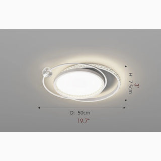 MIRODEMI® Sankt Vith | silver Luxury Circle LED Chandelier