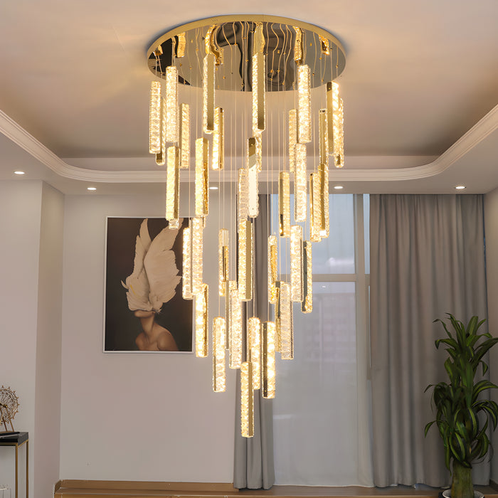 Santa Margherita Ligure | Creative Gold LED Crystal Chandelier